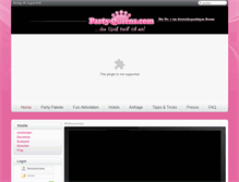 Tablet Screenshot of party-queens.com